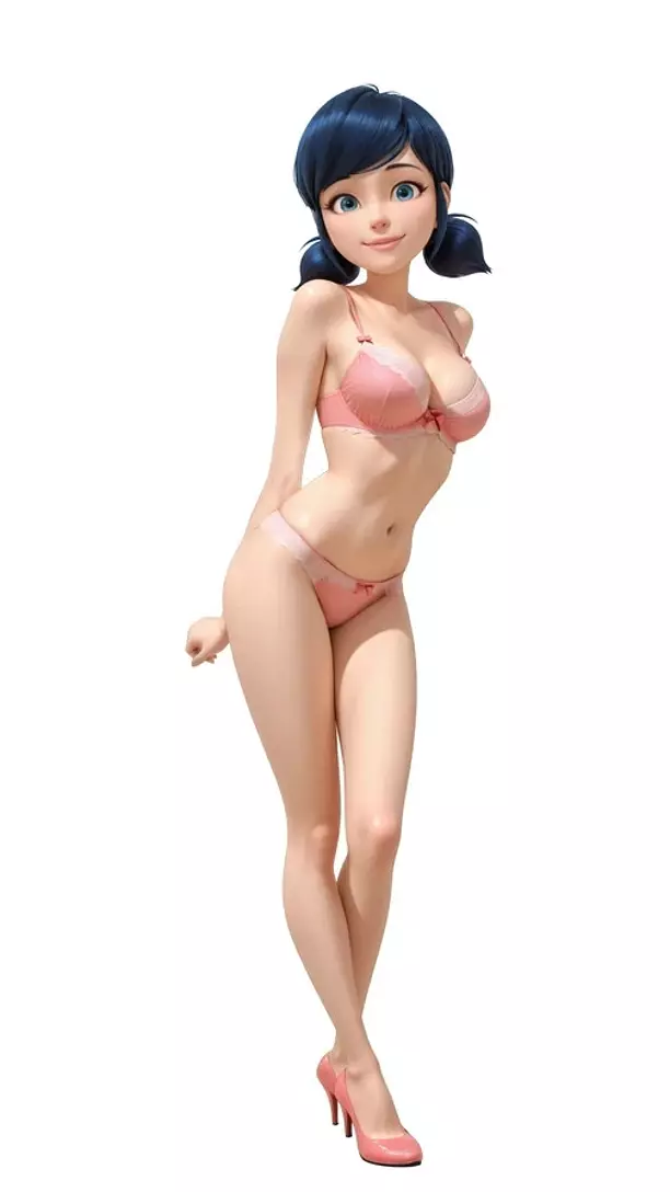 Marinette Ladybug lingerie version 2 3D STL Model