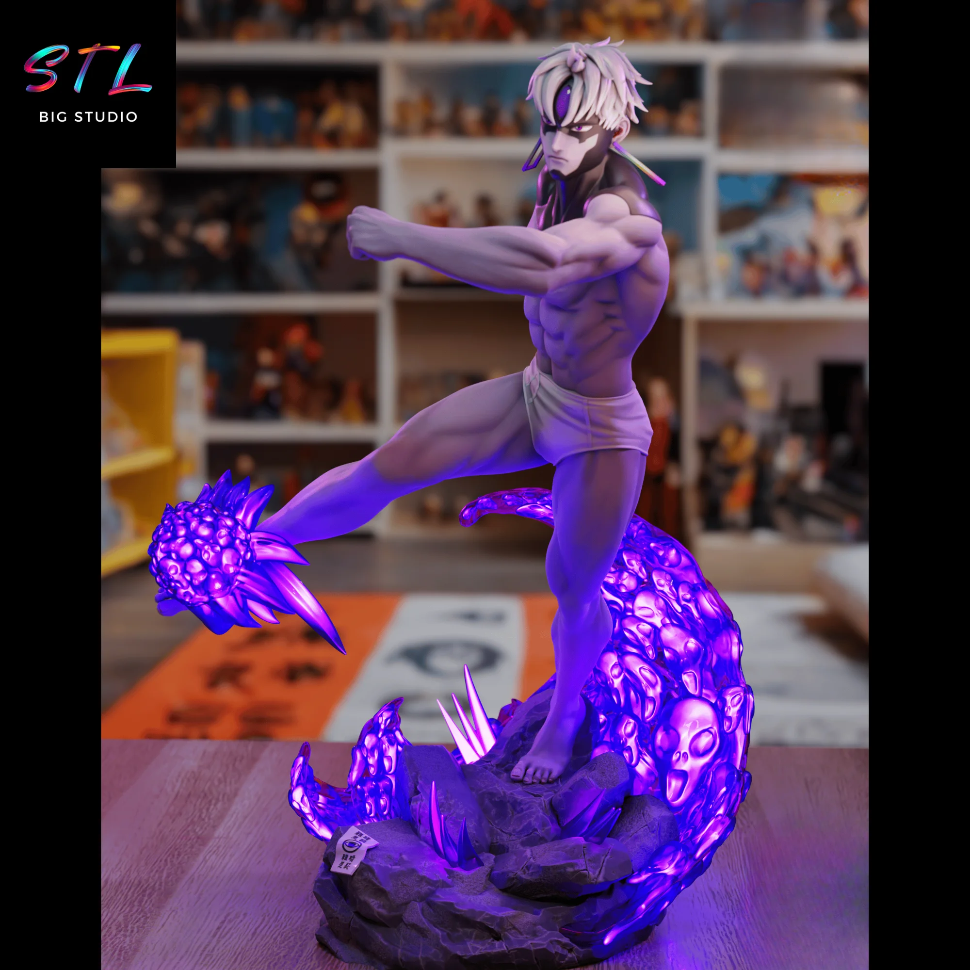 Jin Enjoji Evil Eye STL | Dandadan | 3D Printable Figure Model — view 3