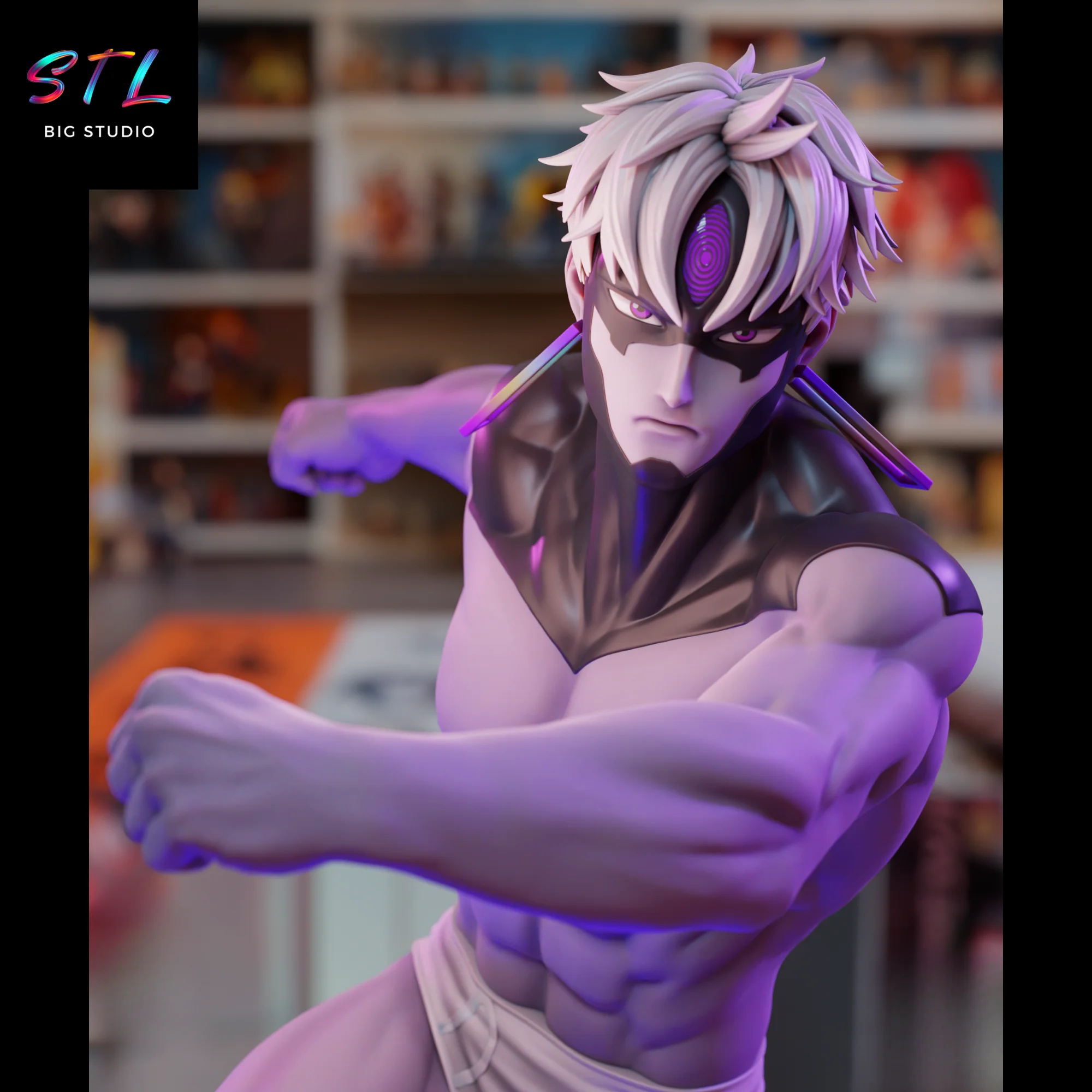 Jin Enjoji Evil Eye STL | Dandadan | 3D Printable Figure Model — view 5