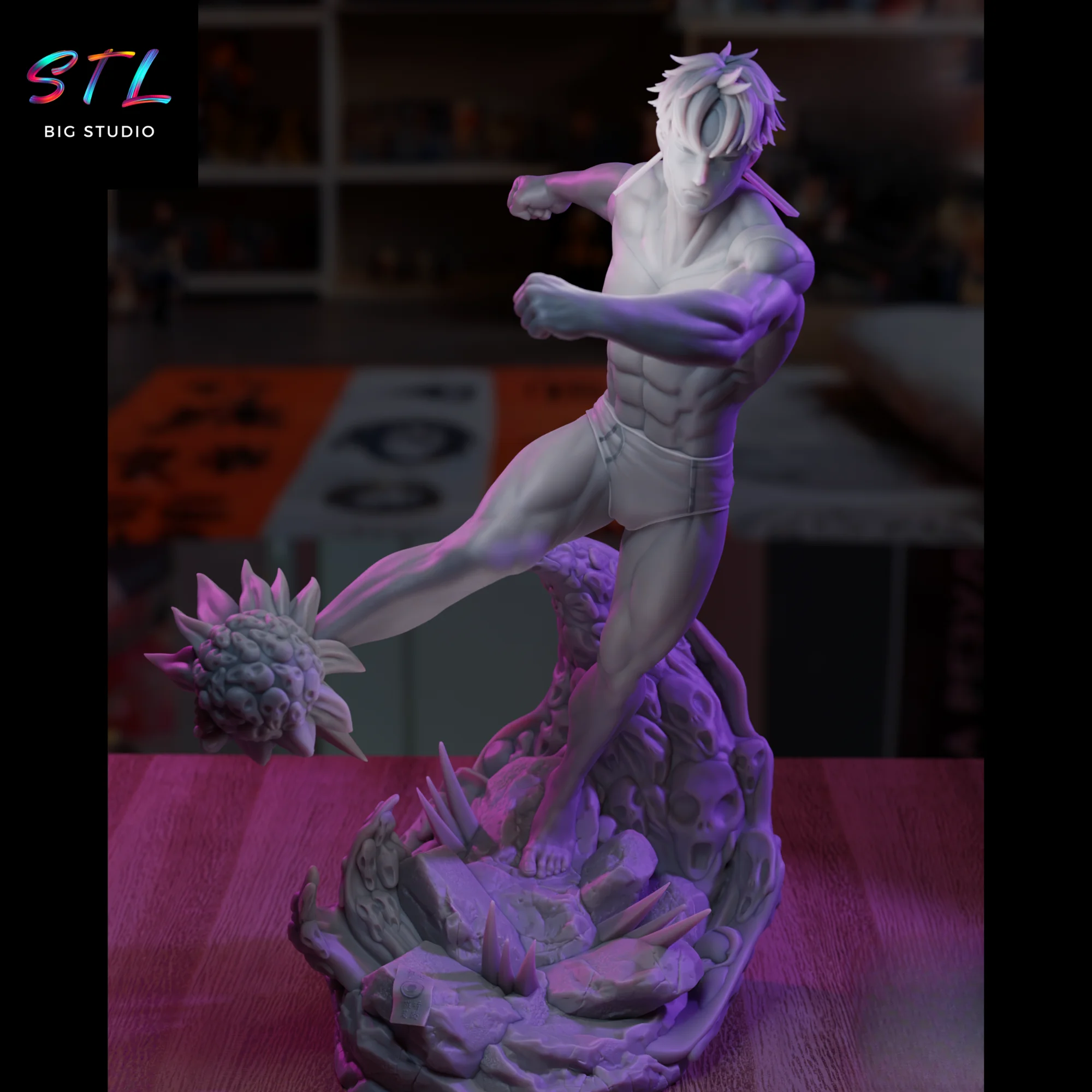 Jin Enjoji Evil Eye STL | Dandadan | 3D Printable Figure Model — view 6