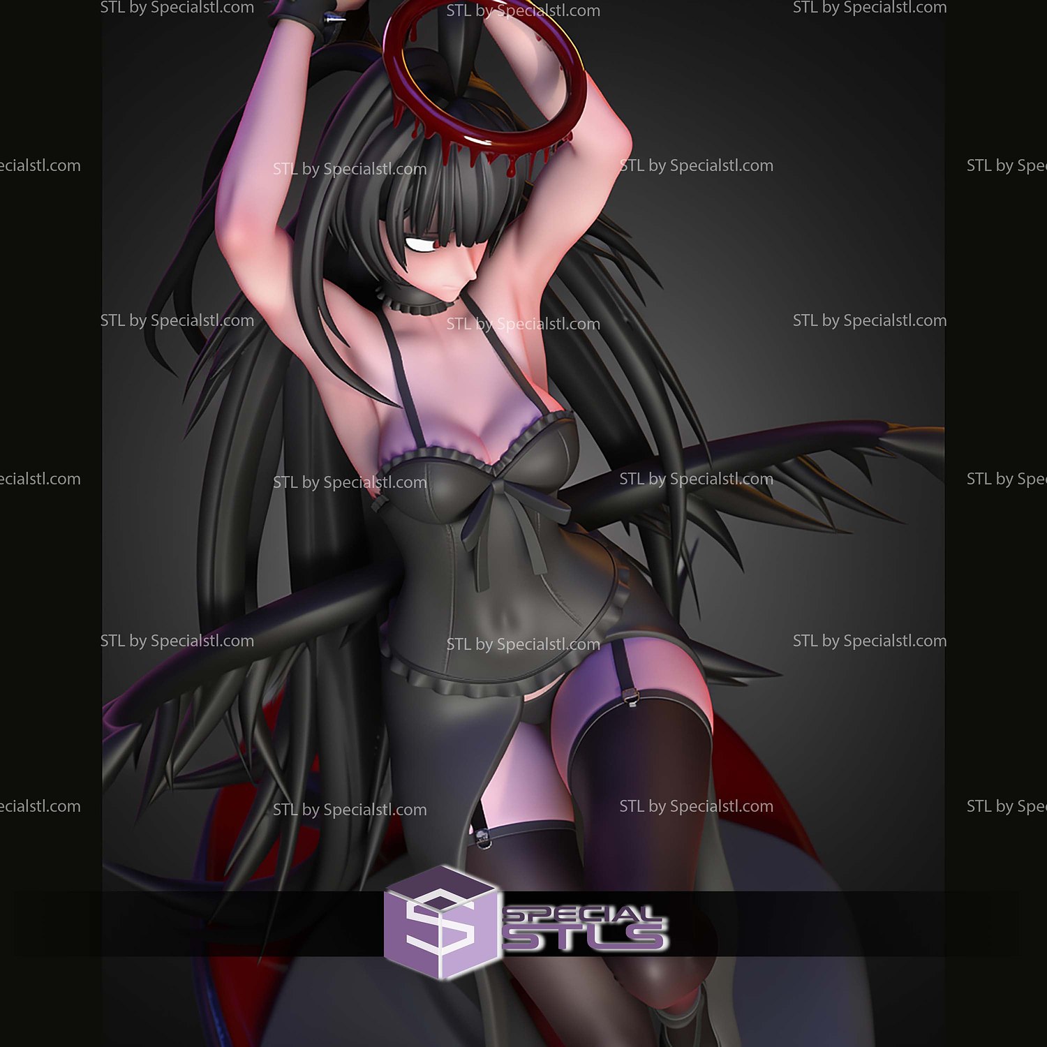 Kenzaki Tsurugi Blue Archive 198mm STL Files 3D Model — view 7