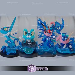 Basic Pokemon Collection - Greninja Pack 3D Print Sculpture STL Model