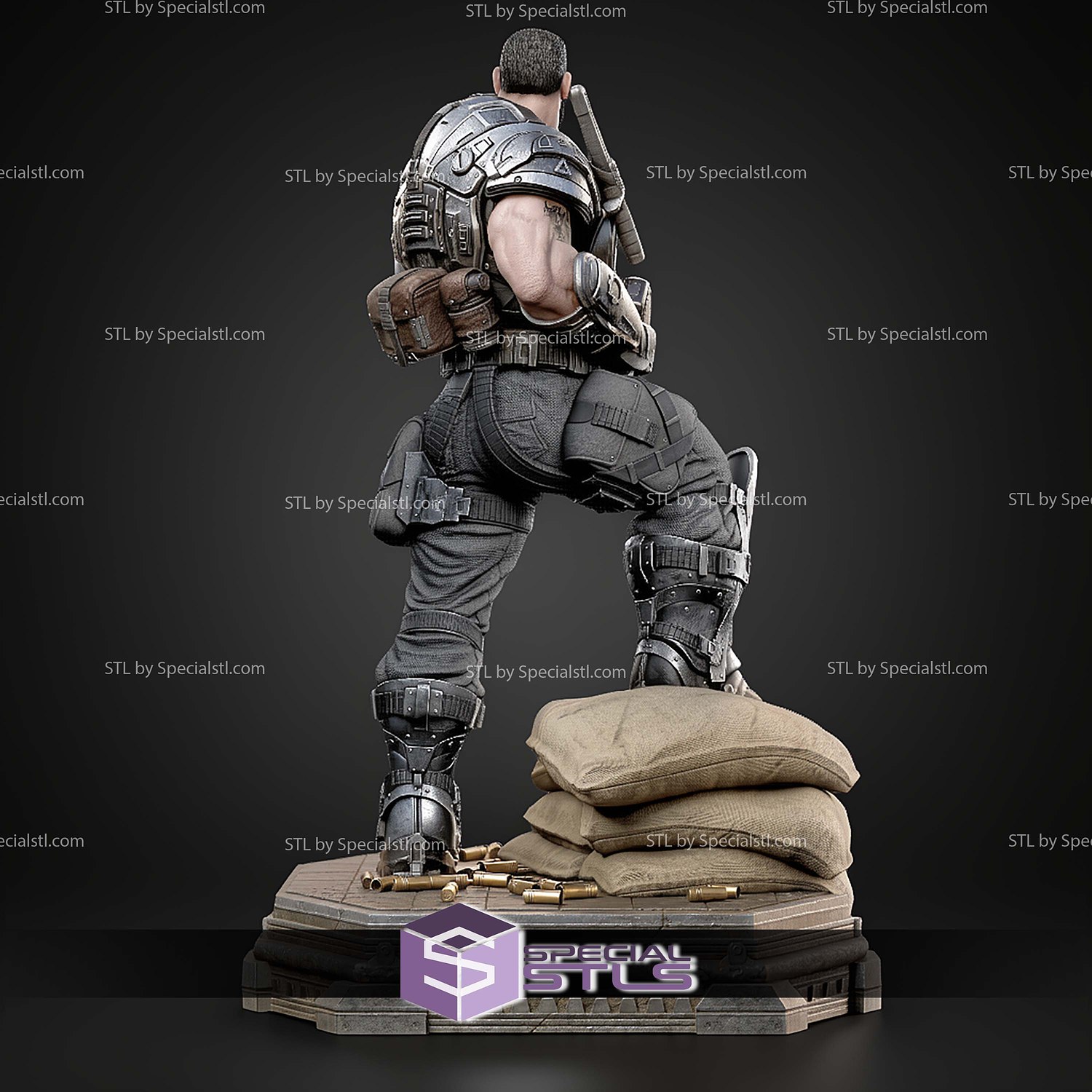 Dominic Santiago 1 6 414mm STL Files 3D Model — view 2