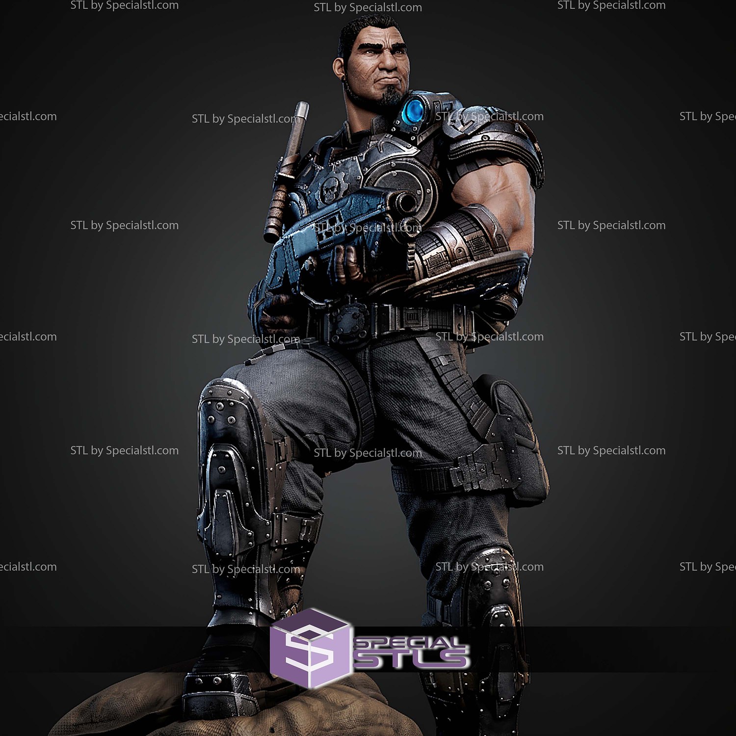 Dominic Santiago 1 6 414mm STL Files 3D Model — view 3