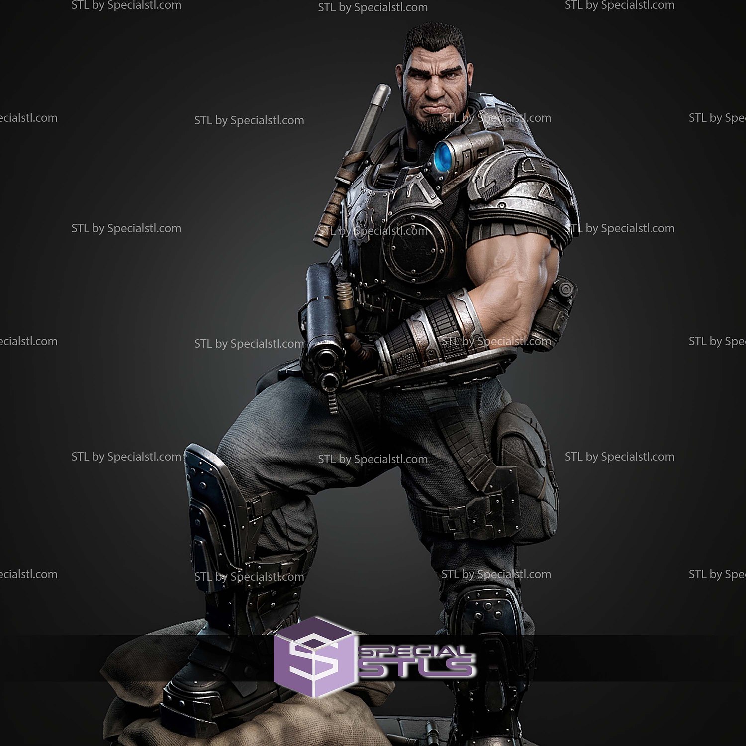 Dominic Santiago 1 6 414mm STL Files 3D Model — view 4