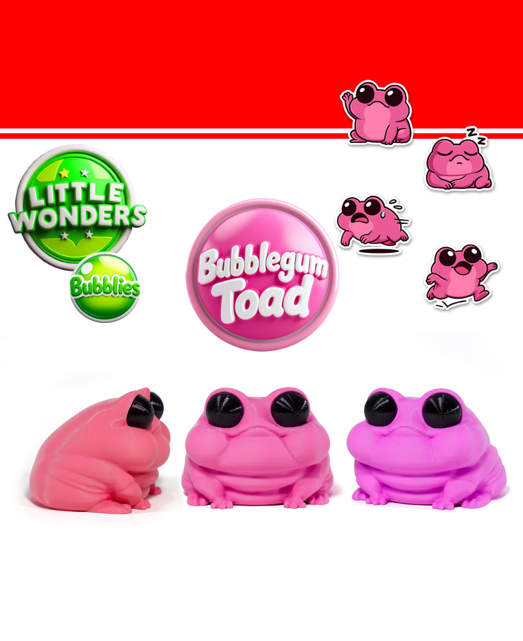 Bubblegum Toad 3D 3MF Model — view 2