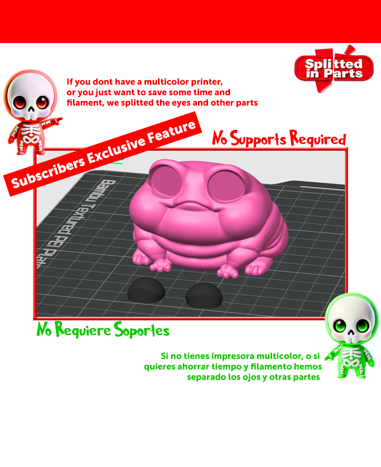 Bubblegum Toad 3D 3MF Model — view 5