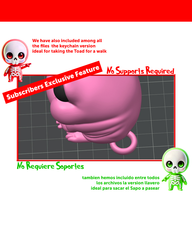 Bubblegum Toad 3D 3MF Model — view 7
