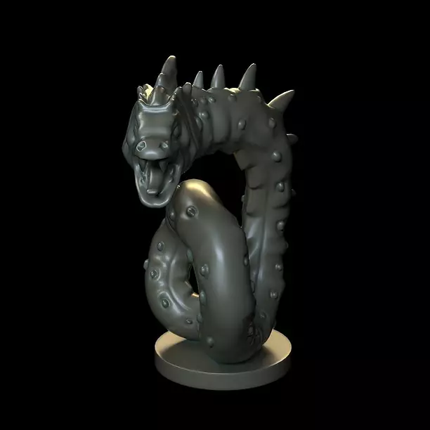 Snake sculpture 3D OBJ Model