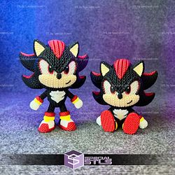 Super Basic STL Knitted Shadow Sonic 3D Model