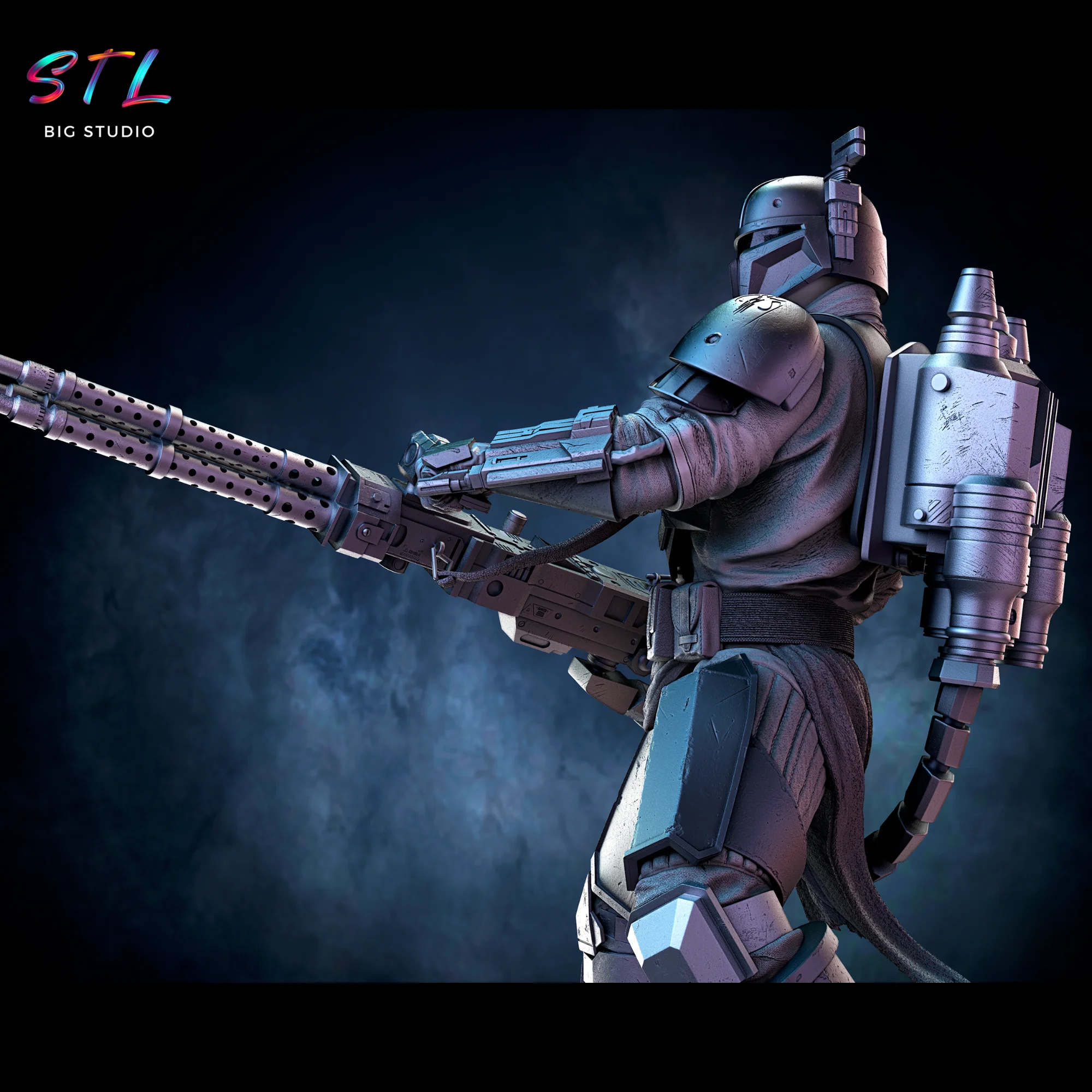 Paz Vizsla STL | 3D Printable Figure | Star Wars Model — view 4