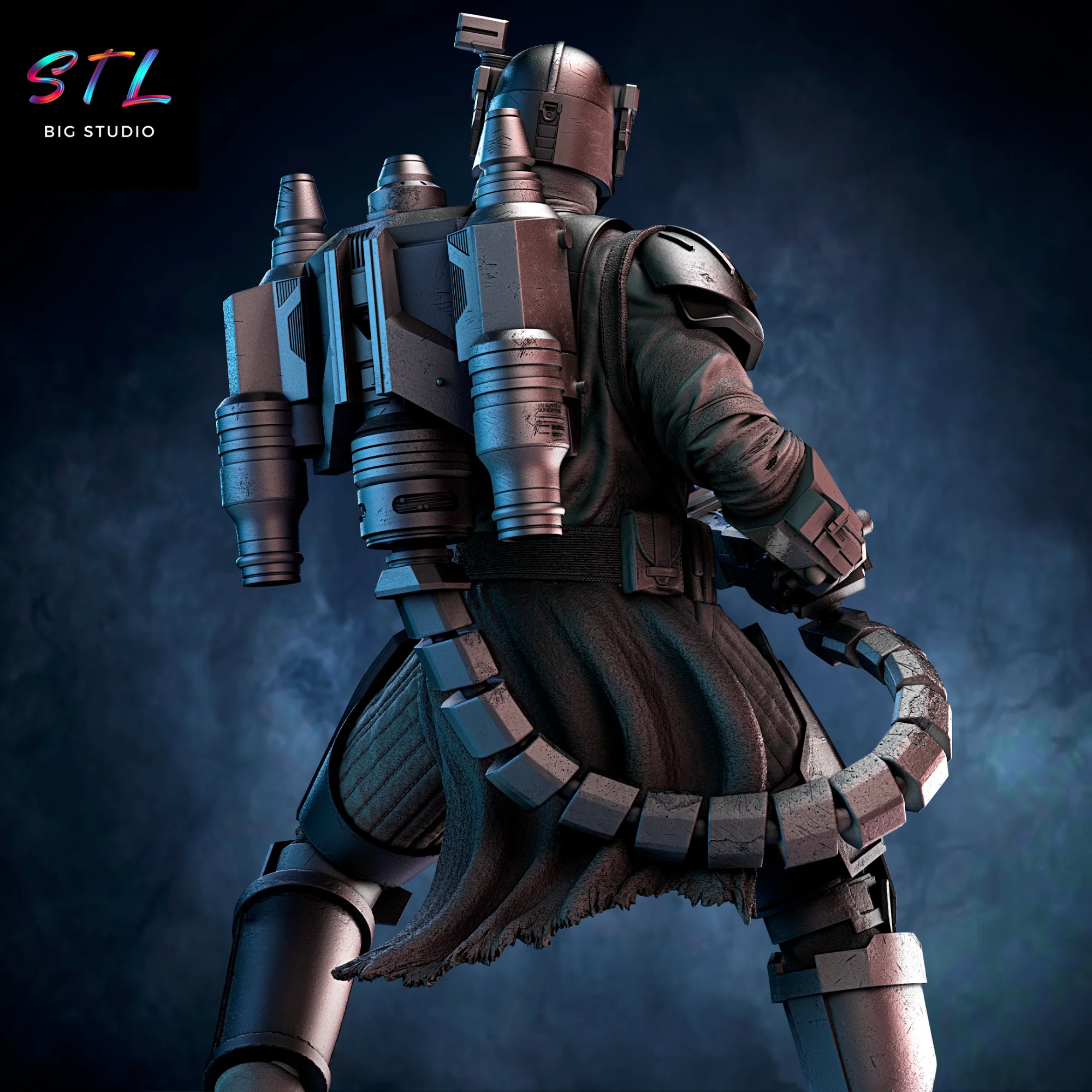 Paz Vizsla STL | 3D Printable Figure | Star Wars Model — view 5
