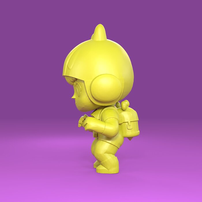 Bea Original - Brawl Stars 3D STL Model — view 2