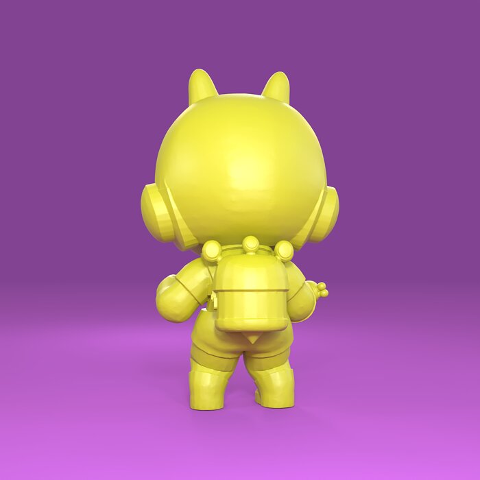 Bea Original - Brawl Stars 3D STL Model — view 3
