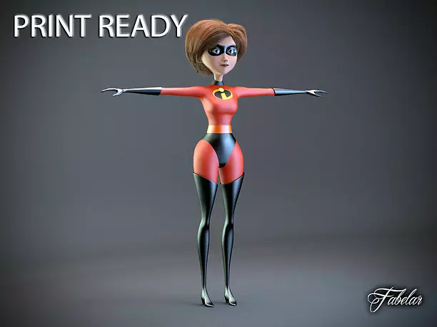 Elastigirl Printable 3D STL Model