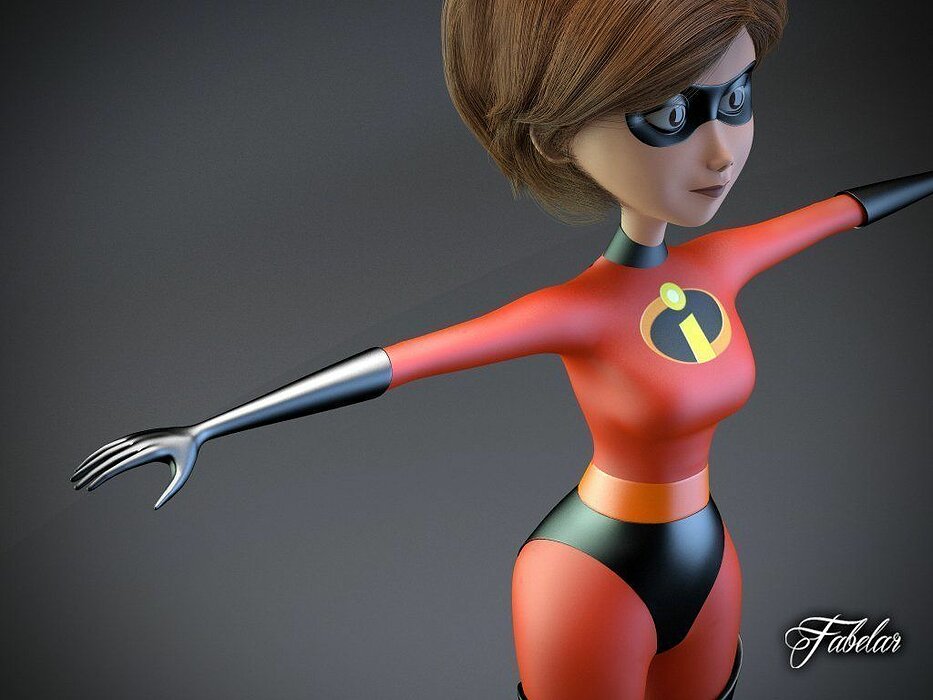 Elastigirl Printable 3D STL Model — view 2