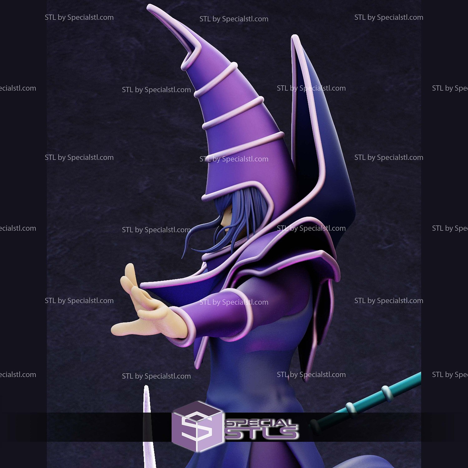 Dark Magician Cloud Base 3D Printer Files STL Model — view 2