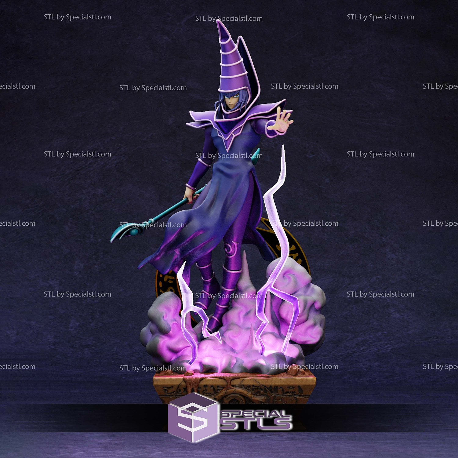 Dark Magician Cloud Base 3D Printer Files STL Model — view 4