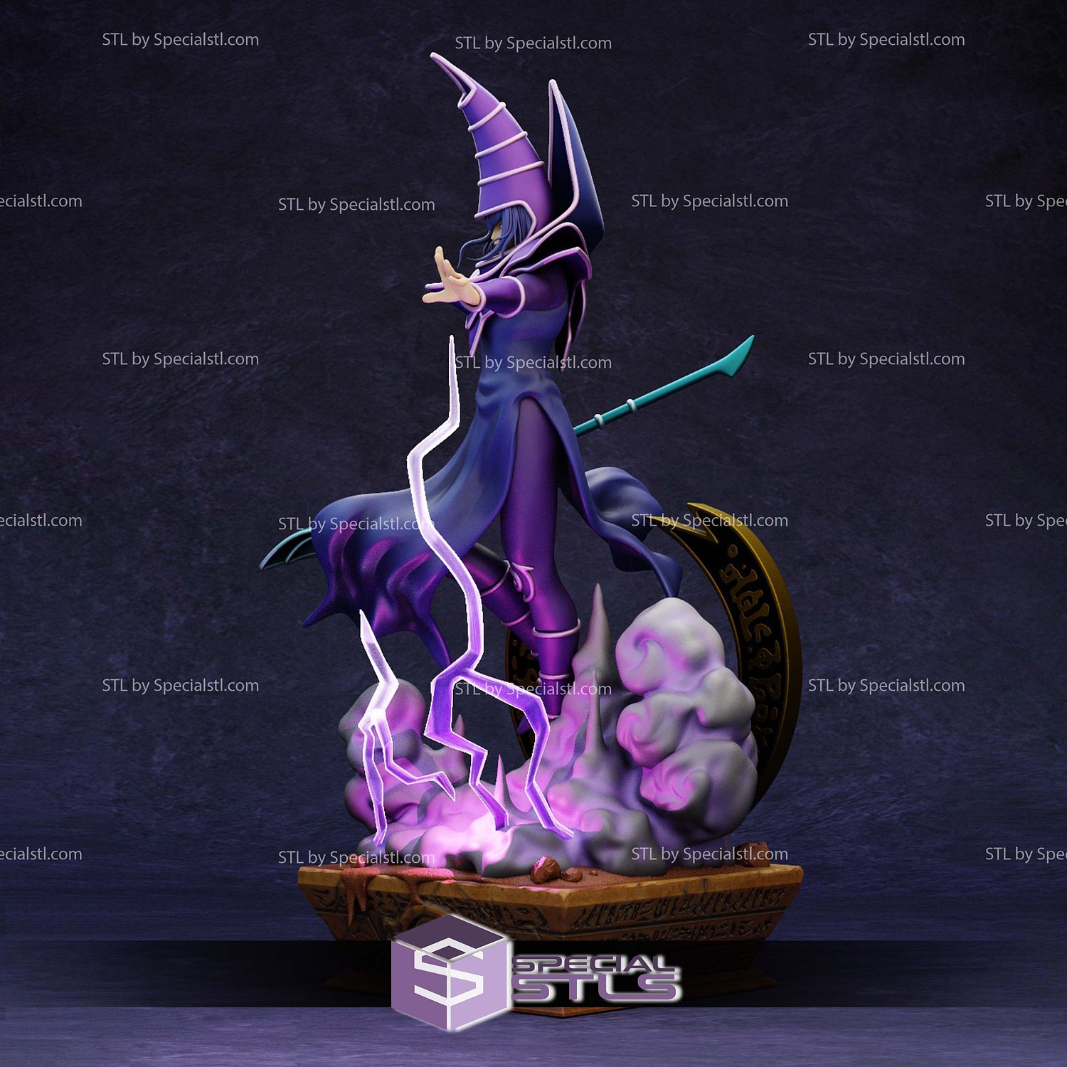 Dark Magician Cloud Base 3D Printer Files STL Model — view 5