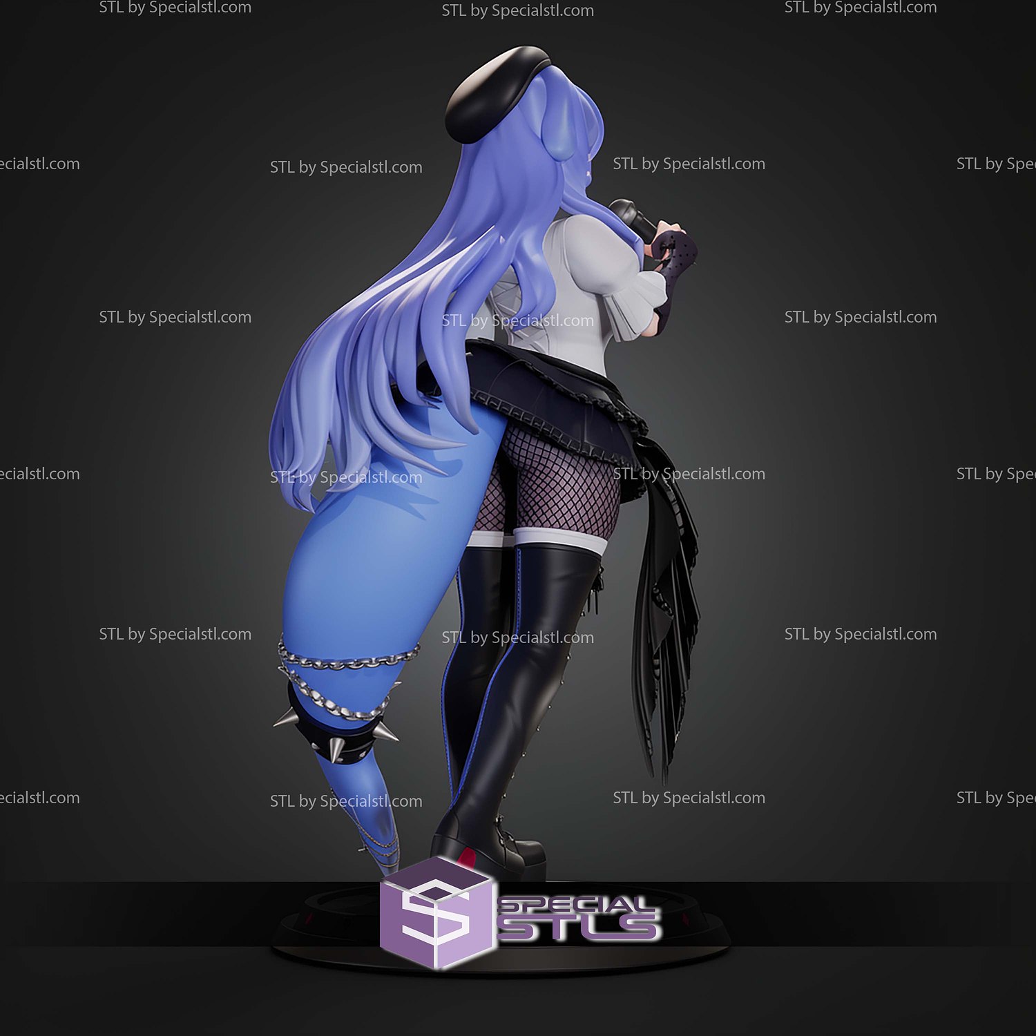Bao The Whale Rockstar ENVtuber 243mm STL Files 3D Model — view 2
