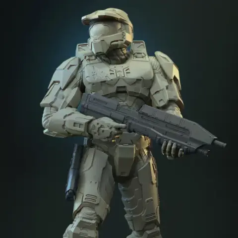 Master Chief John-117 3D Printer Files | Assembly STL Model