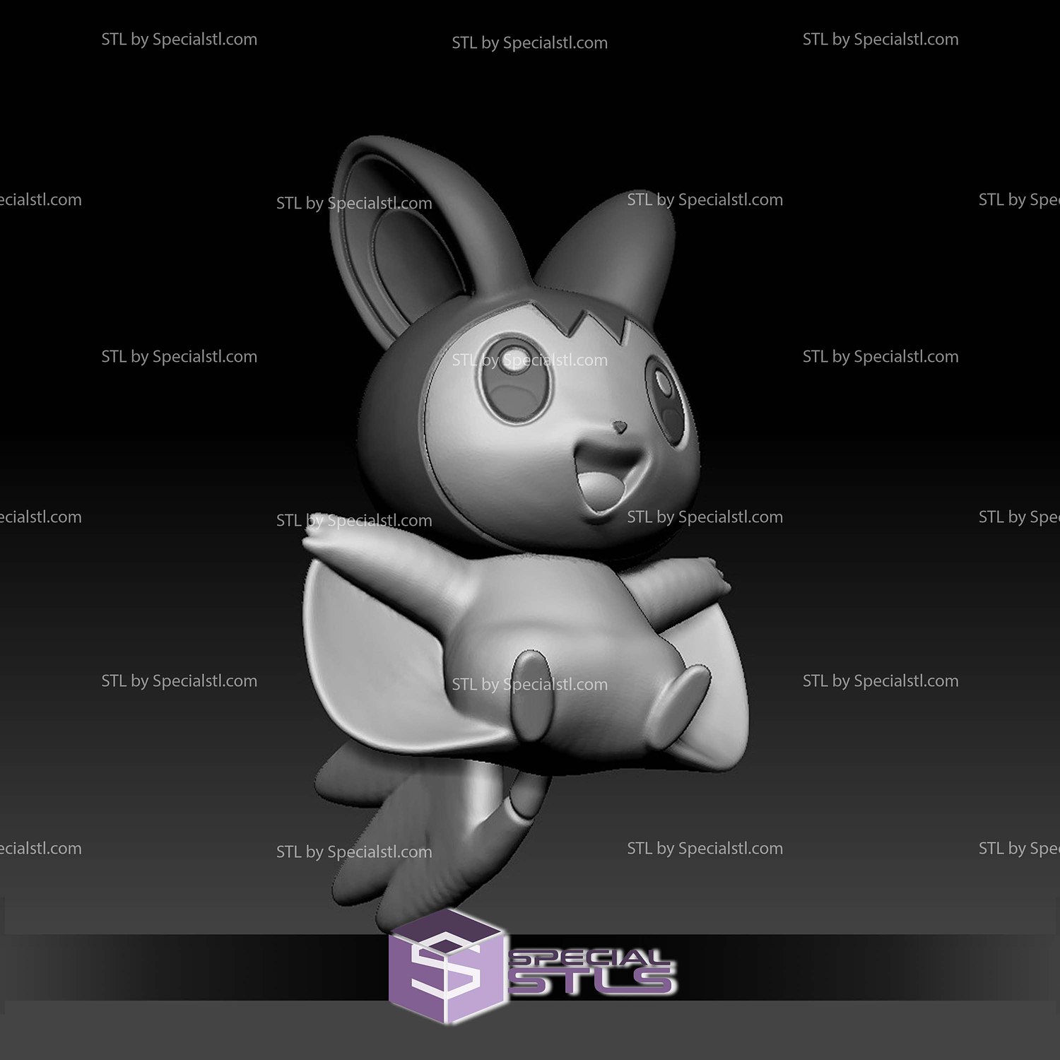 Pokemon STL Collection Emolga 3D Model — view 2
