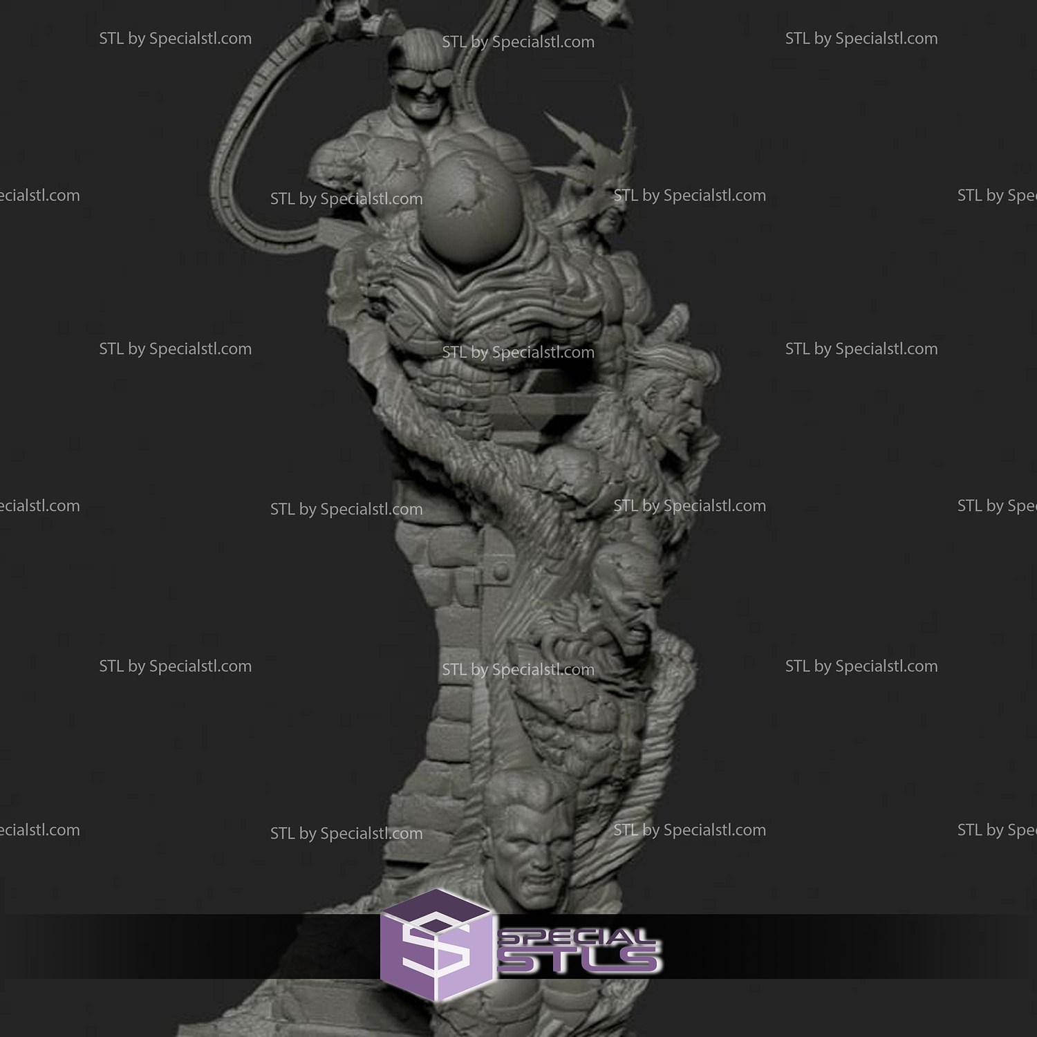Iron Spider 3D Printer Files STL Model — view 6