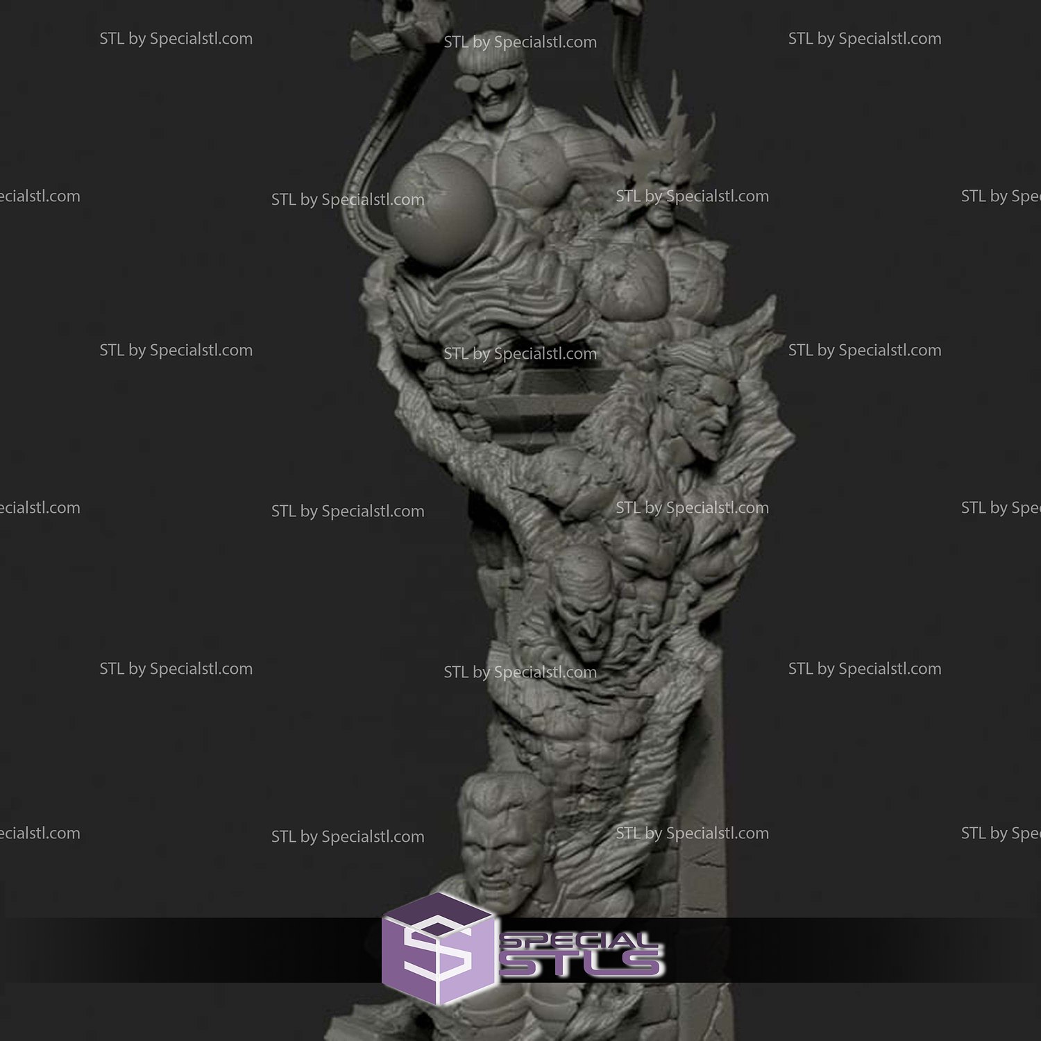 Iron Spider 3D Printer Files STL Model — view 7