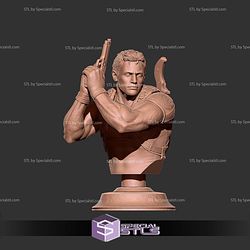 Chris Redfield Bust Resident Evil 5 STL Files 3D Model