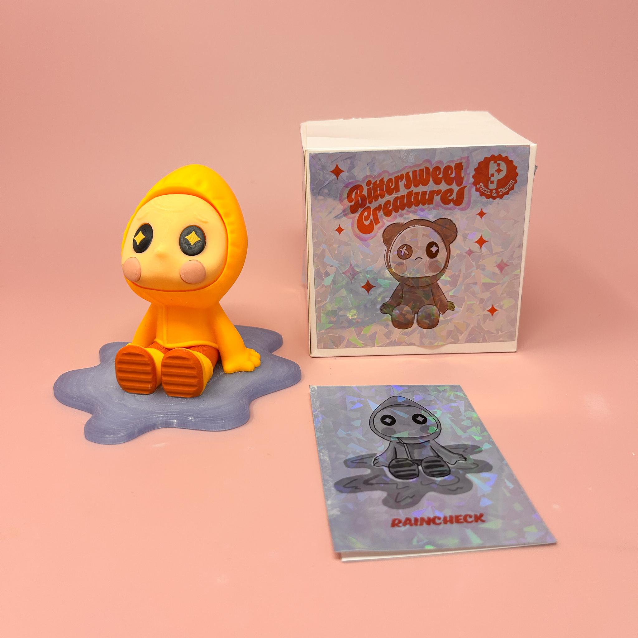 Rain Check - Bittersweet Creatures - Cute Collectible Figure, Mystery Box, Blind Box, Gashapon 3D STL Model — view 2