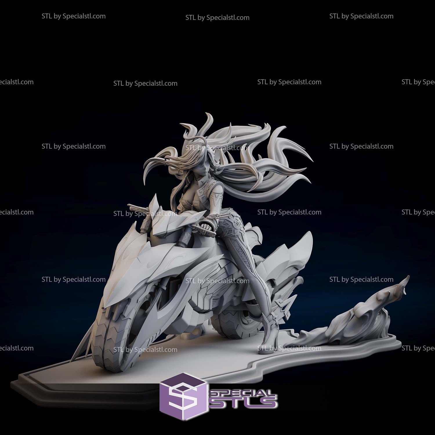 Mavuika Motor Genshin Impact STL Files 3D Model — view 4