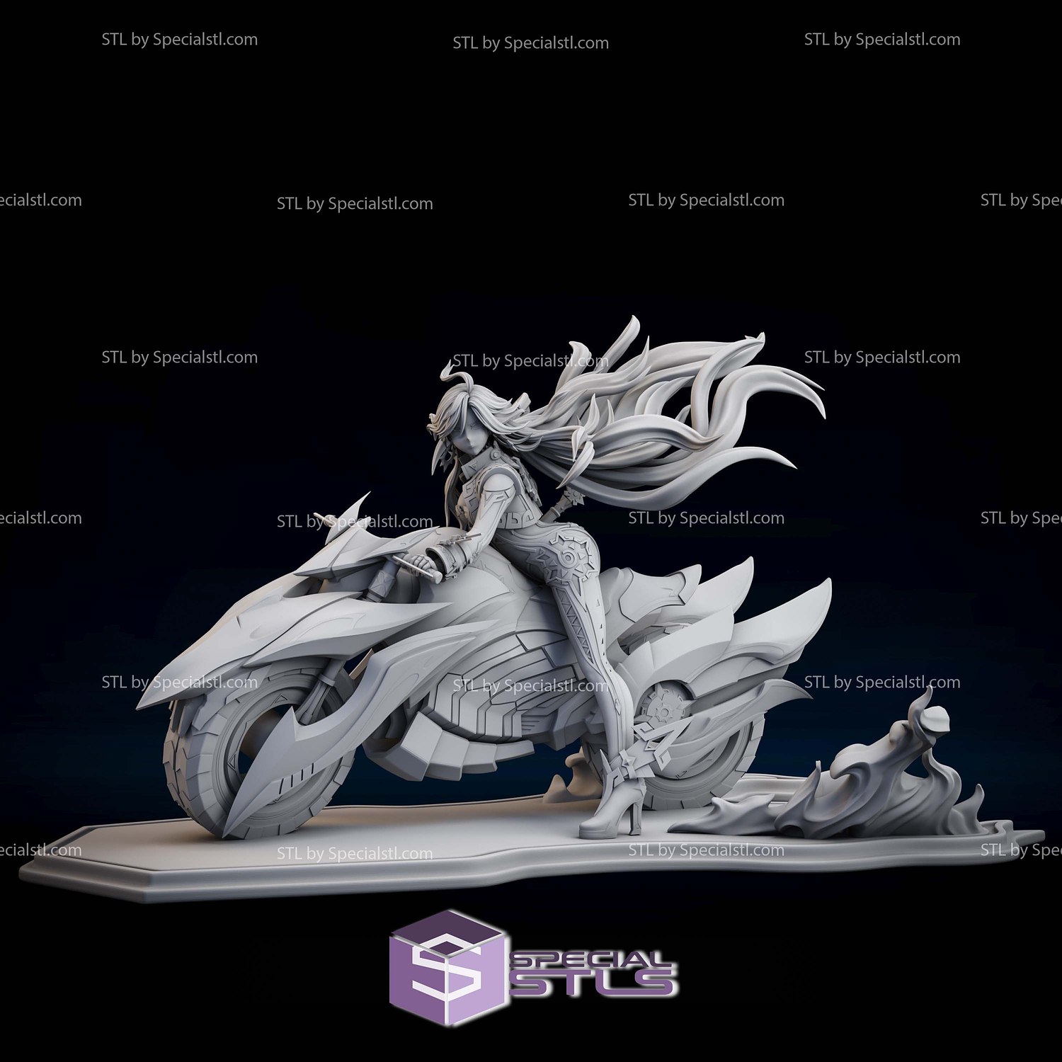 Mavuika Motor Genshin Impact STL Files 3D Model — view 5