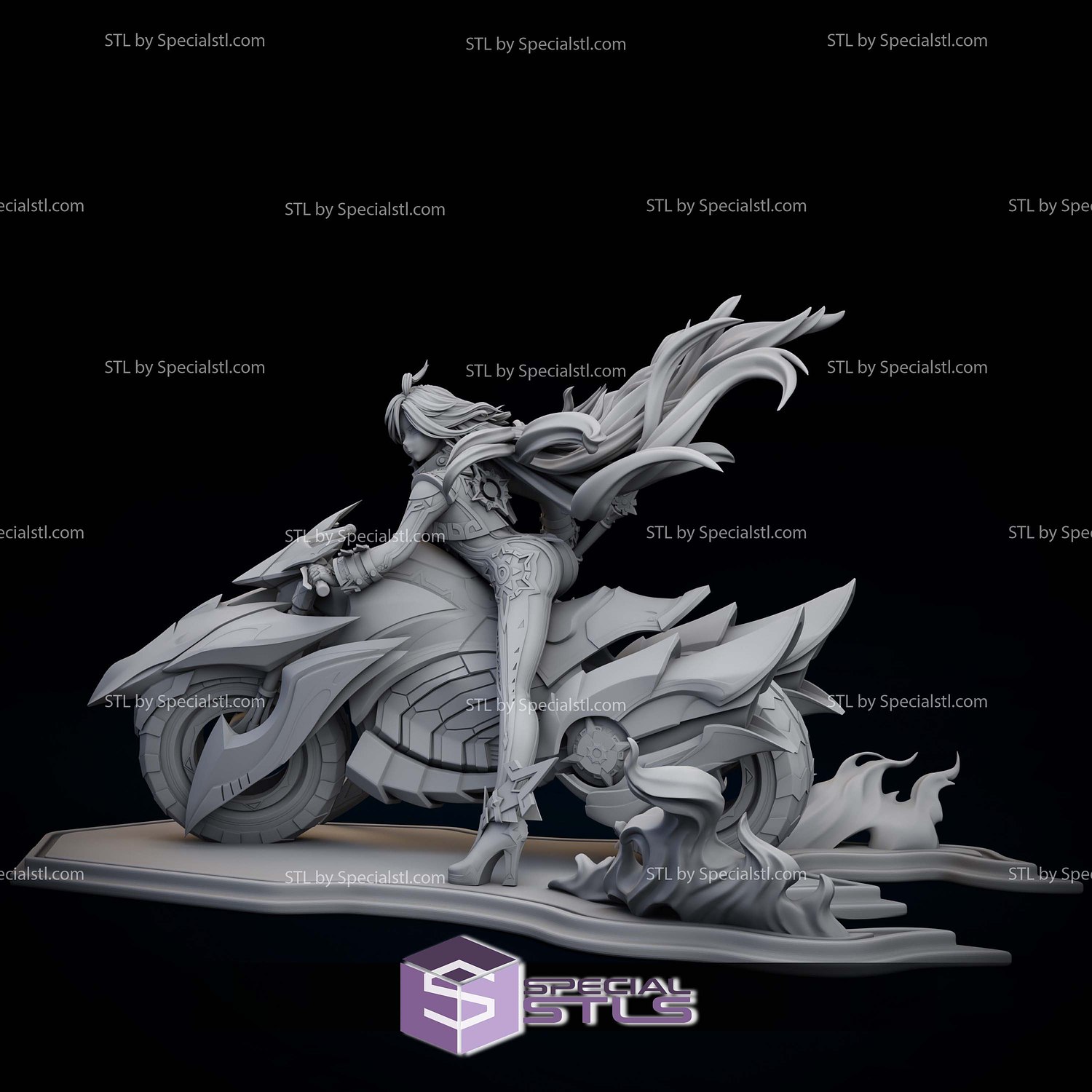 Mavuika Motor Genshin Impact STL Files 3D Model — view 7