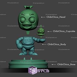 Five Nights at Freddy Chica Chibi 3D Printer Files STL Model