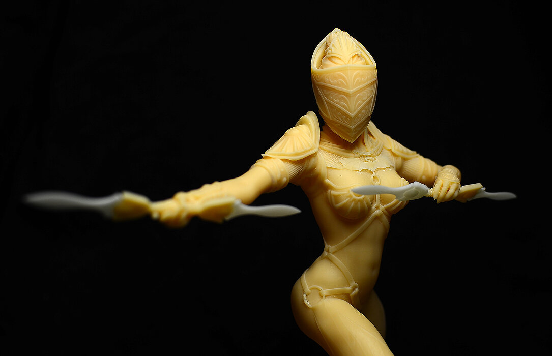 Bellona attack pose 3D STL Model — view 8