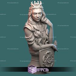 Margaery Tyrell Bust STL Files 3D Model