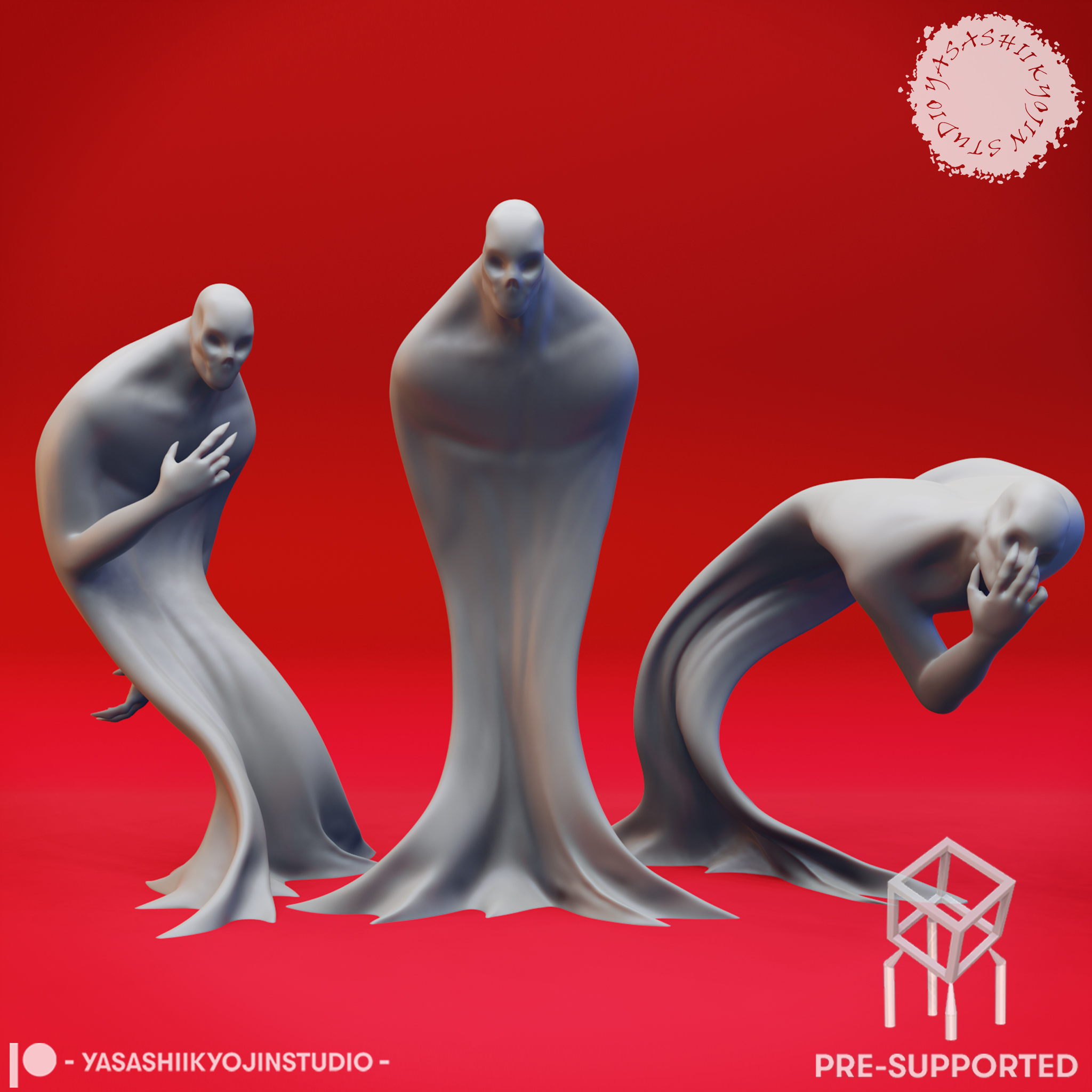 Darkness of Shadows - Tabletop Miniatures (Pre-Supported) 3D STL Model