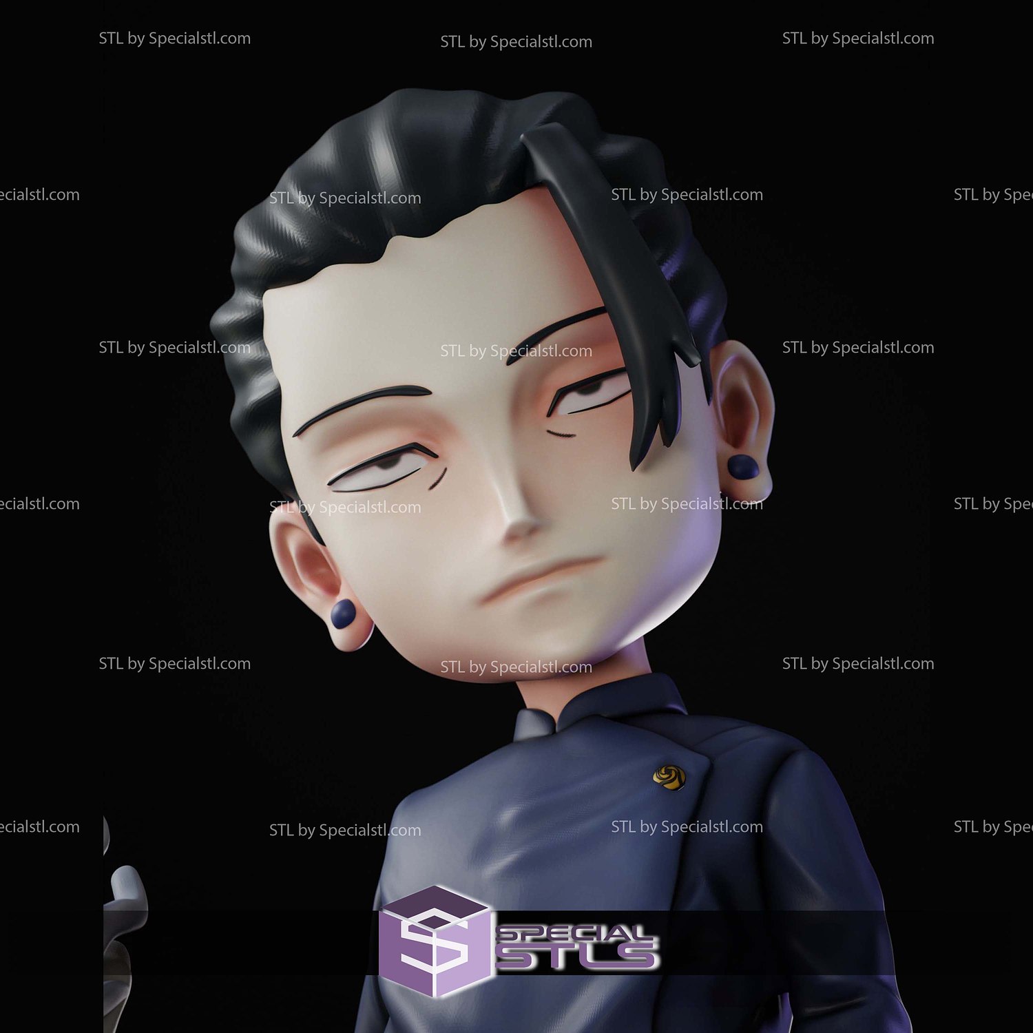 Geto Chibi 3D Printer Files STL Model — view 4