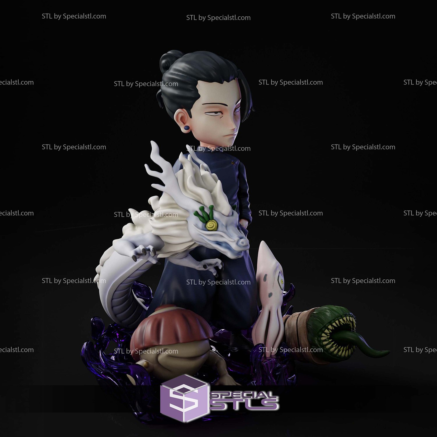 Geto Chibi 3D Printer Files STL Model — view 7
