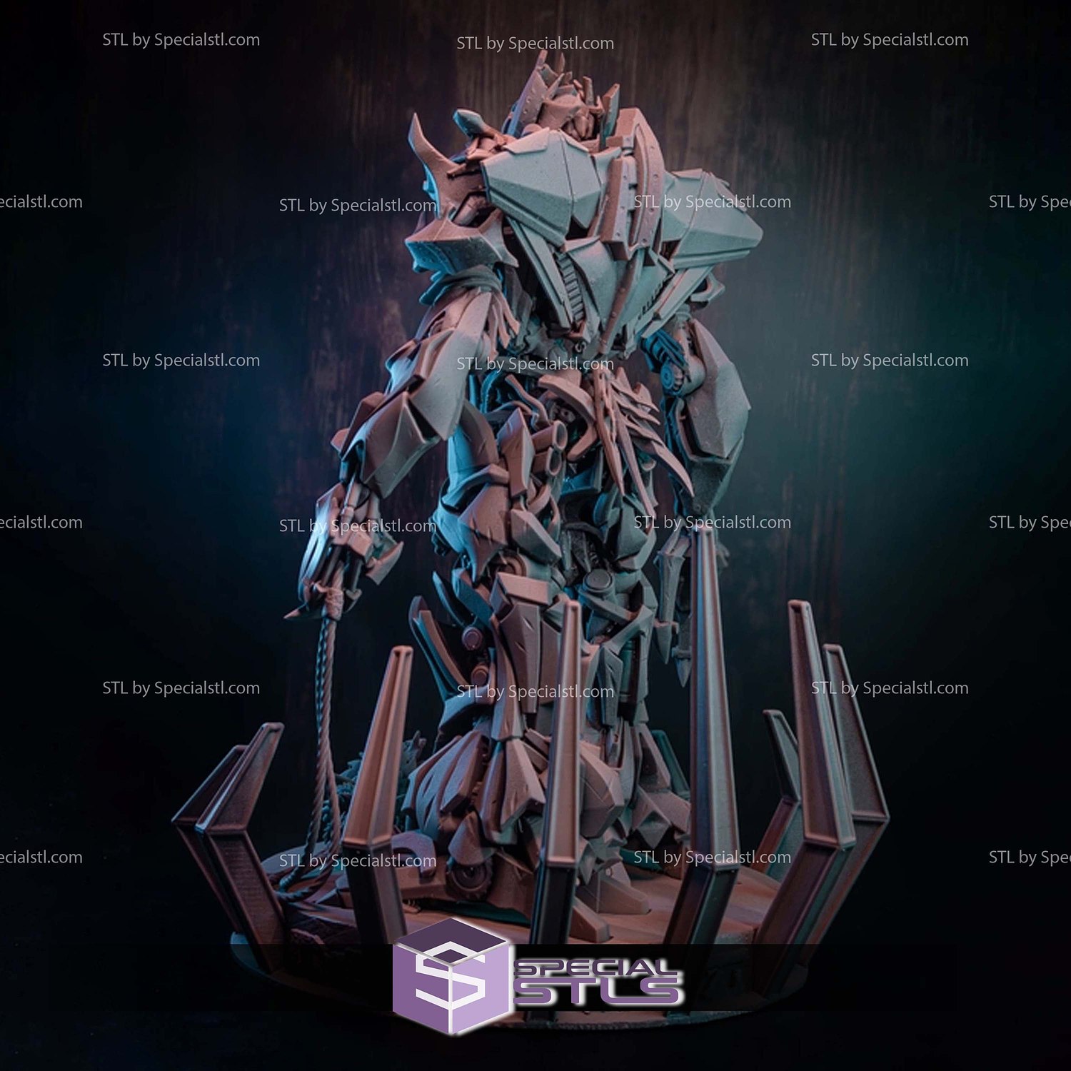 Megatron Static 3D Printer Files STL Model — view 3