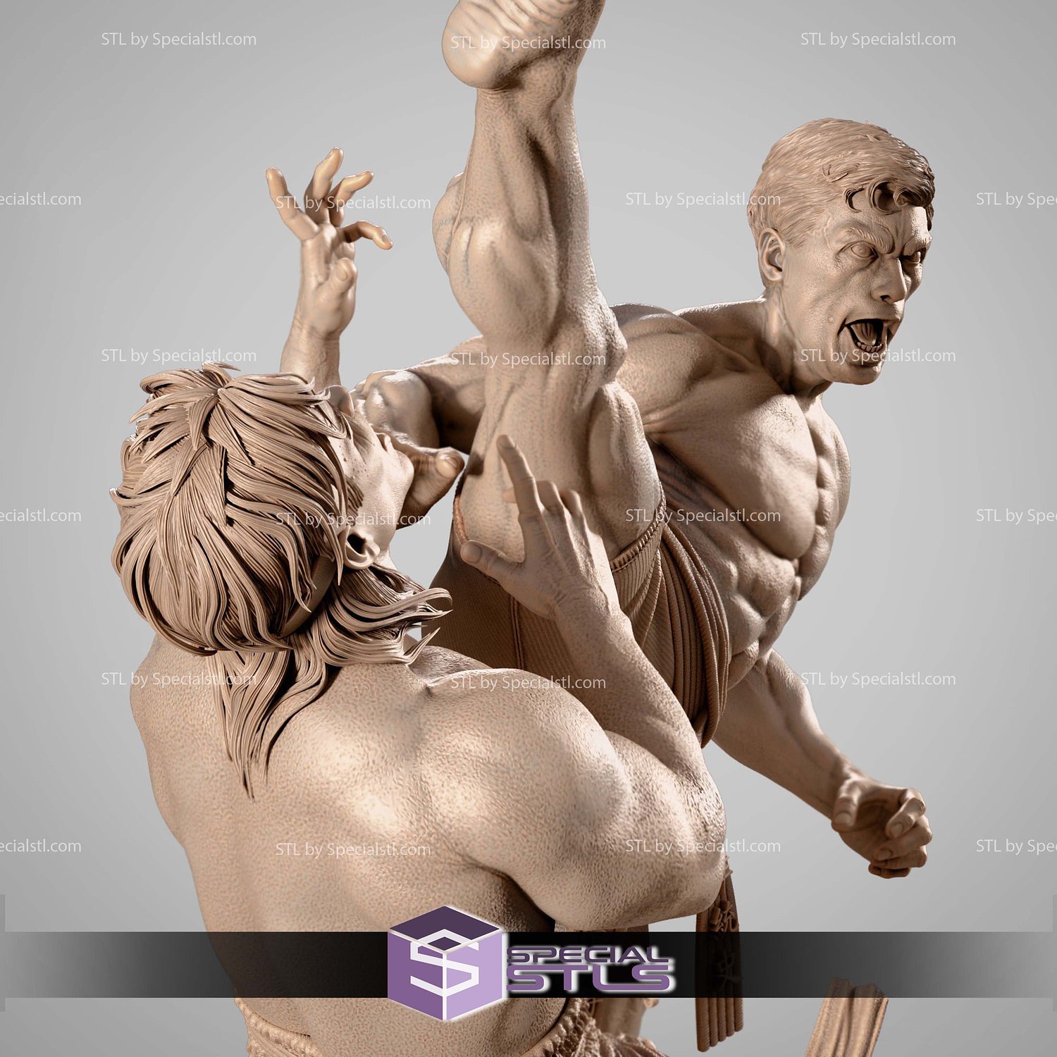 Chong Li and Frank Dux Bloodsport Bundle STL Files 3D Model — view 2