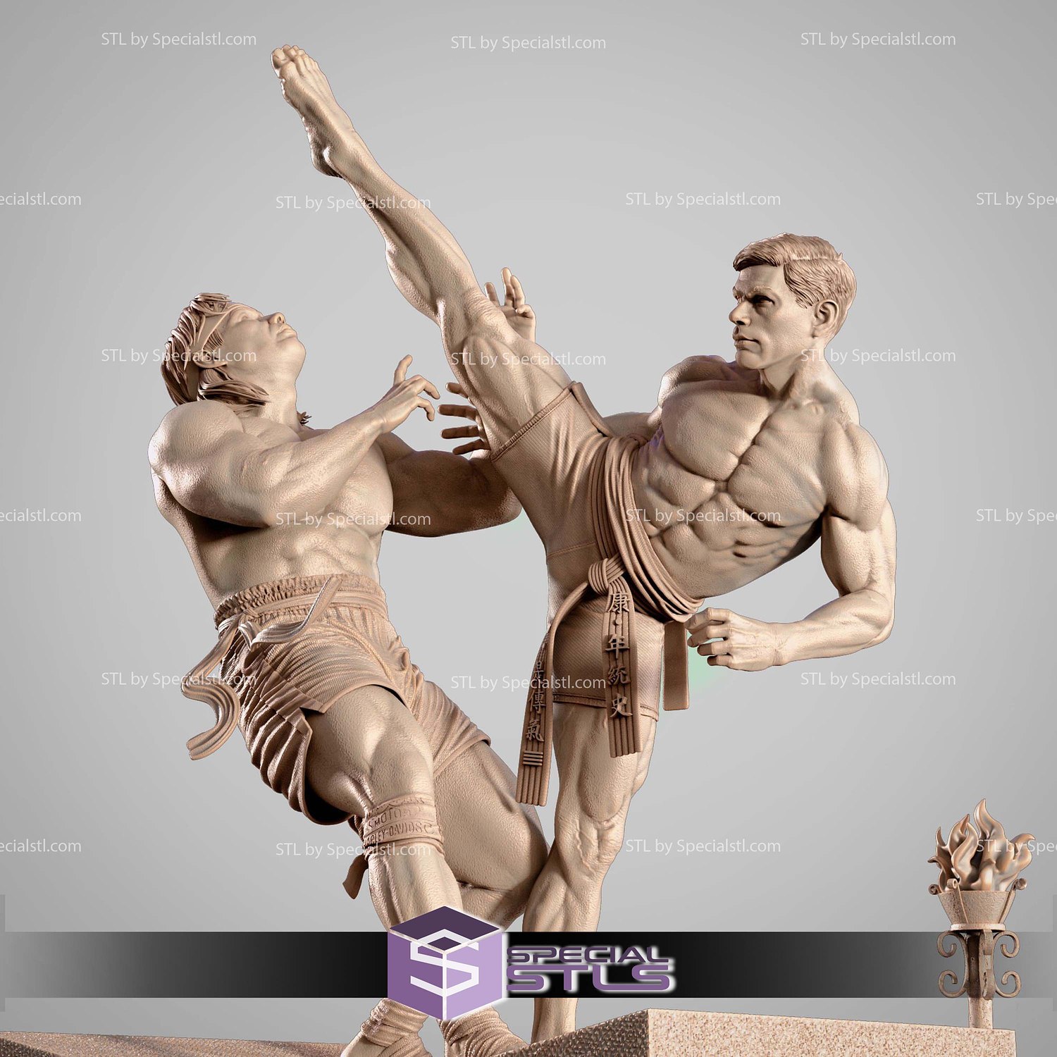Chong Li and Frank Dux Bloodsport Bundle STL Files 3D Model — view 3