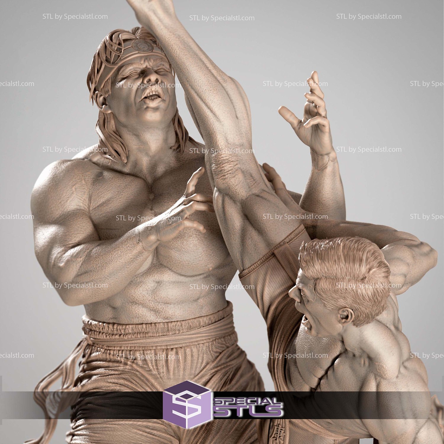 Chong Li and Frank Dux Bloodsport Bundle STL Files 3D Model — view 4