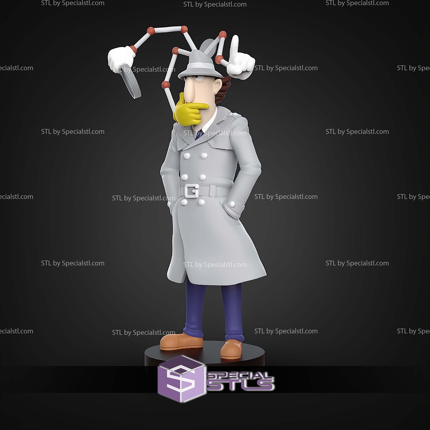 Inspector Gadget 200mm STL Files 3D Model — view 5