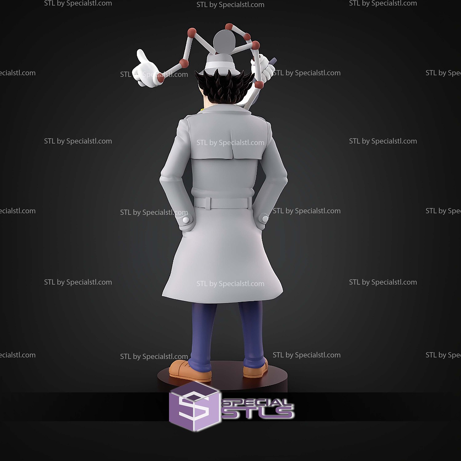 Inspector Gadget 200mm STL Files 3D Model — view 6