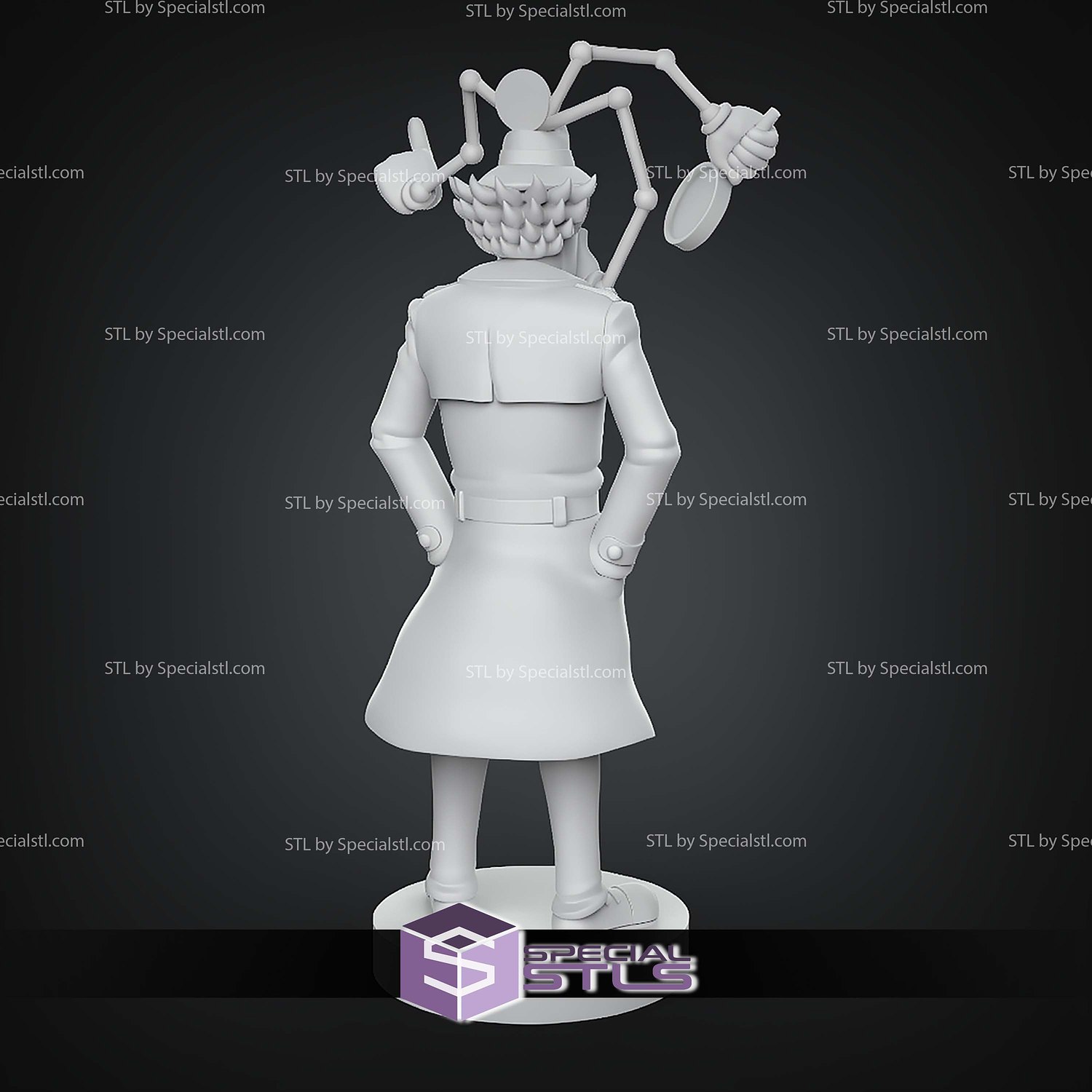 Inspector Gadget 200mm STL Files 3D Model — view 8