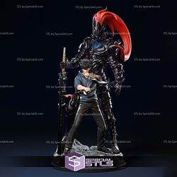 Sung Jin Woo and Igris Solo Leveling 3D Printer Files STL Model