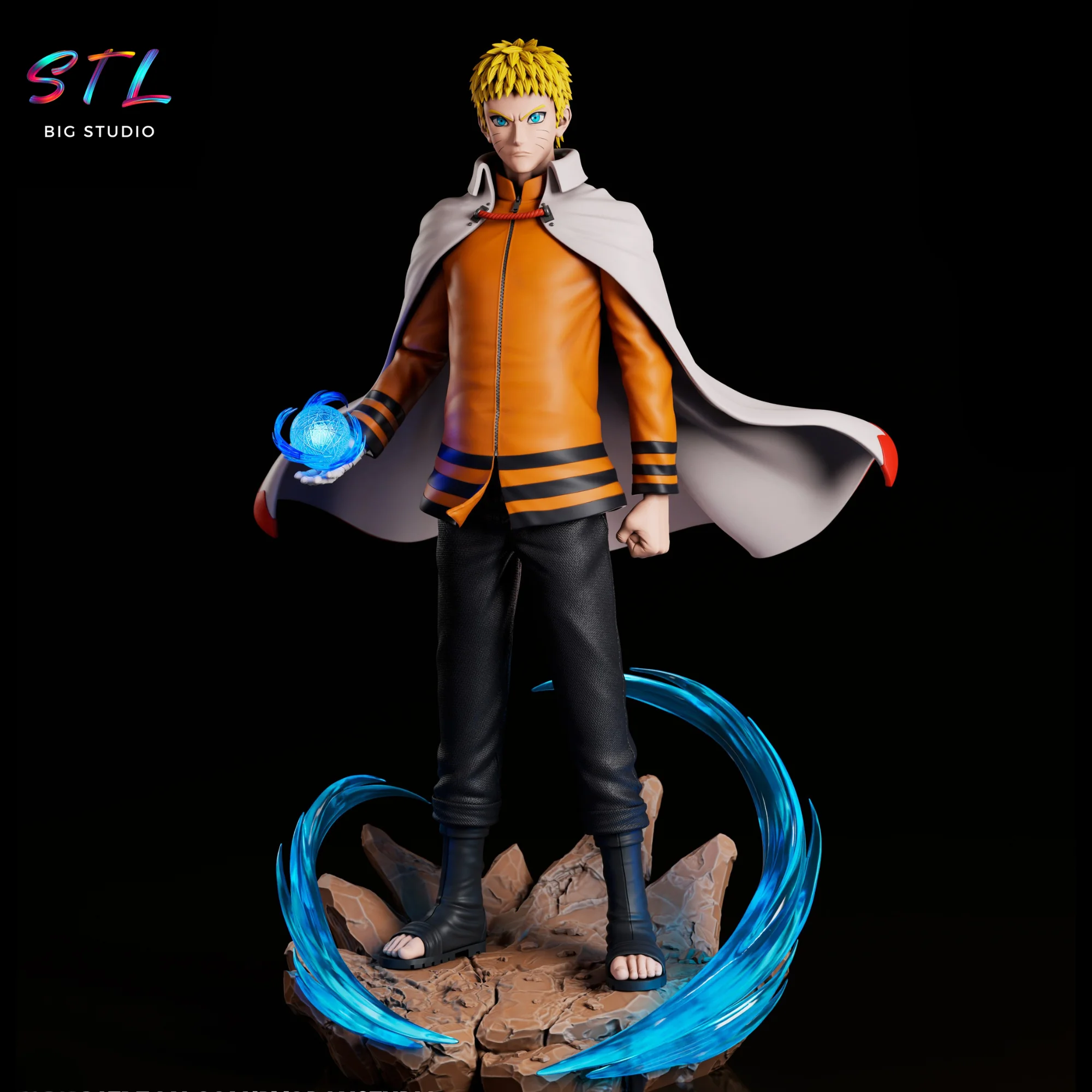 Naruto Hokage STL | 3D Printable Figure Model