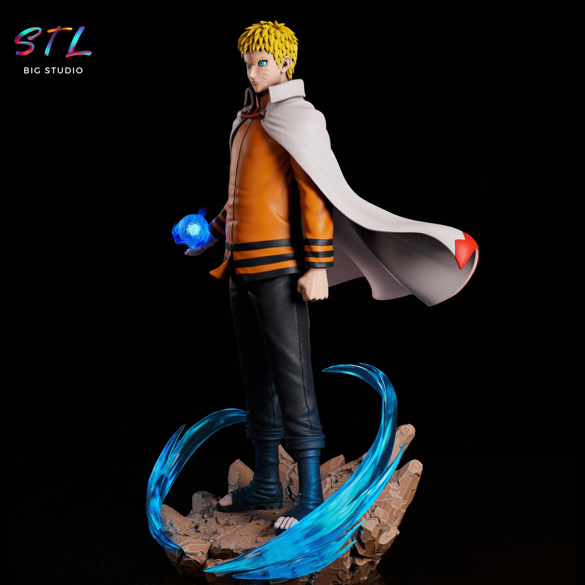 Naruto Hokage STL | 3D Printable Figure Model — view 4