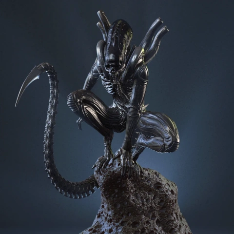 Xenomorph Lurker 3D Printer Files | Assembly STL Model